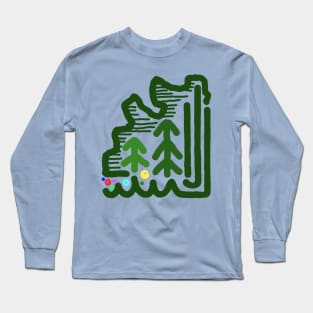 Green Track Long Sleeve T-Shirt